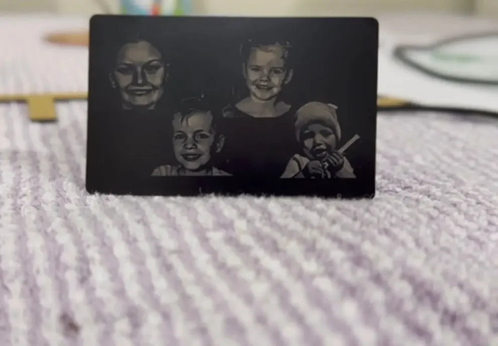 Personalised Photo Engraved Metal Wallet Card Personalised Gift personalised gift custom laser engraving