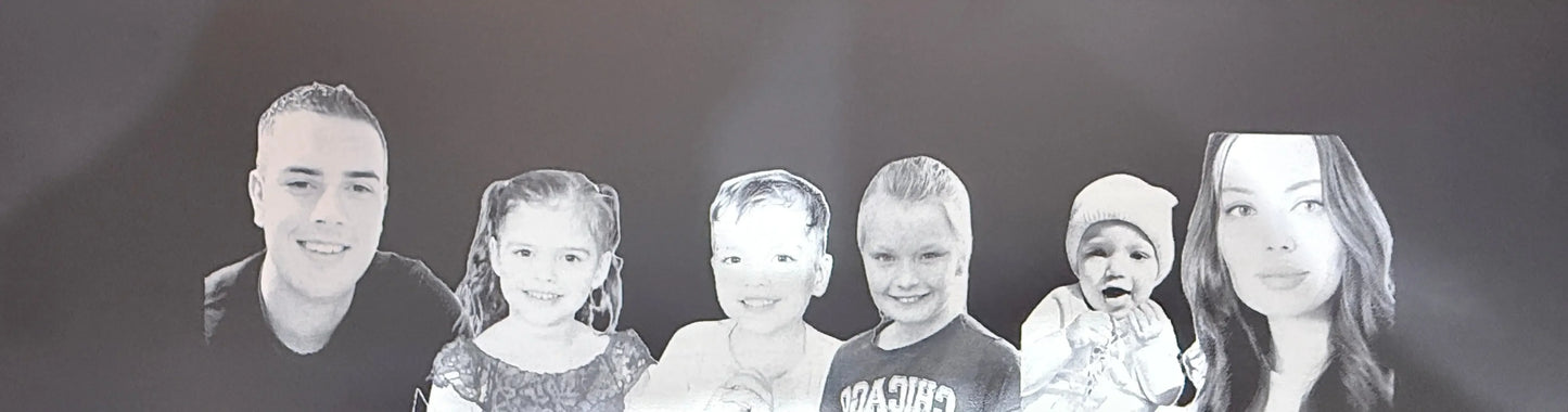 Custom Laser Engraved Family Photos Personalised Gift personalised gift custom laser engraving