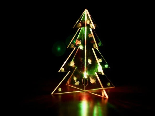 DIY Build-Your-Own Acrylic Christmas Tree Kit Personalised Gift personalised gift custom laser engraving