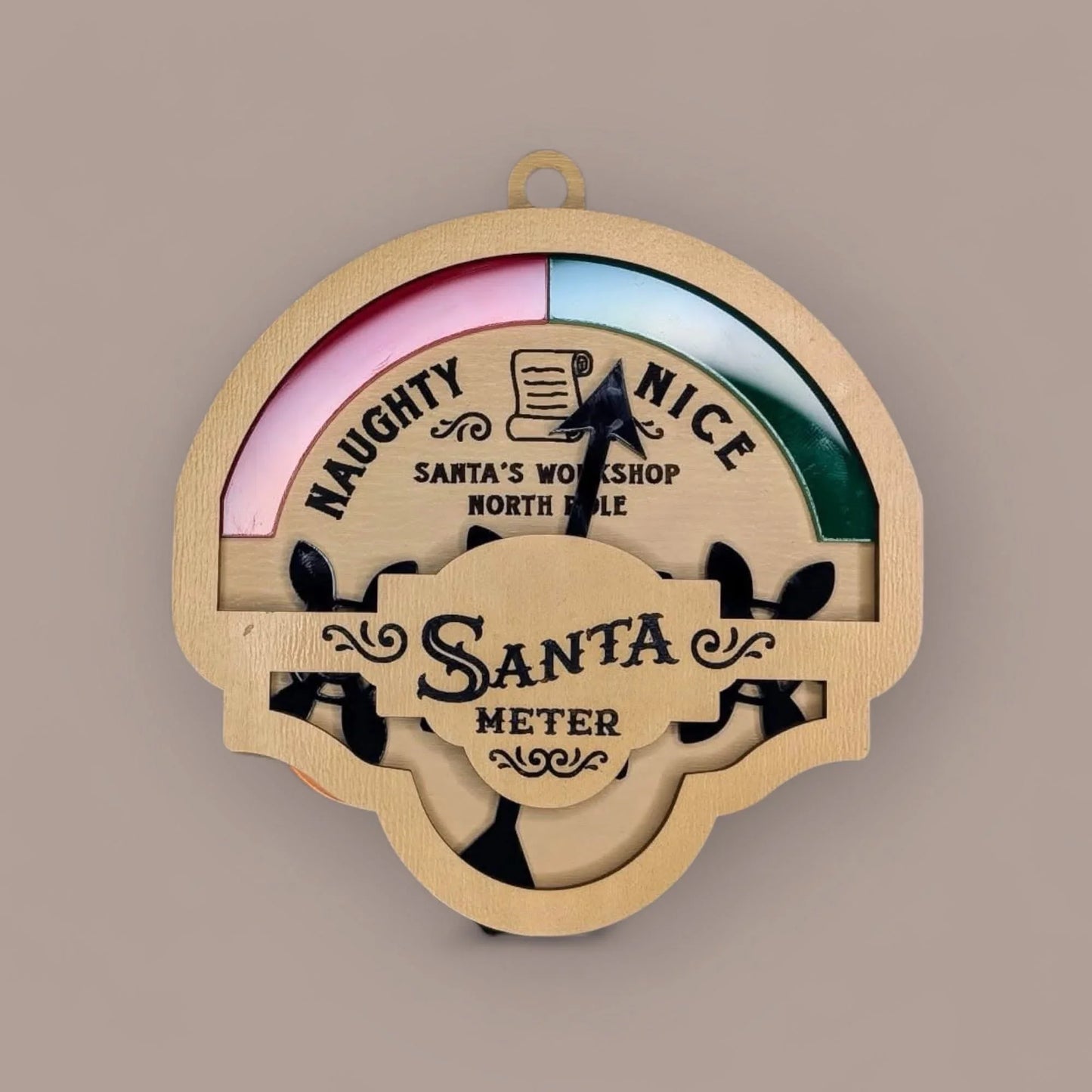 Naughty or Nice Santa Meter Personalised Gift personalised gift custom laser engraving