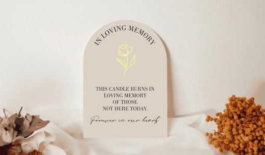 In Loving Memory Wedding Sign – Candle Memorial Sign Personalised Gift personalised gift custom laser engraving