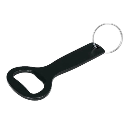 Black Bottle Opener Key Ring