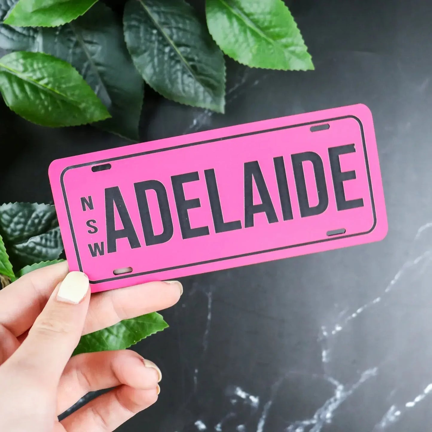 PlateIt Kids Engraved Licence Plate for Bikes and Ride on Cars personalised gift custom laser engraving