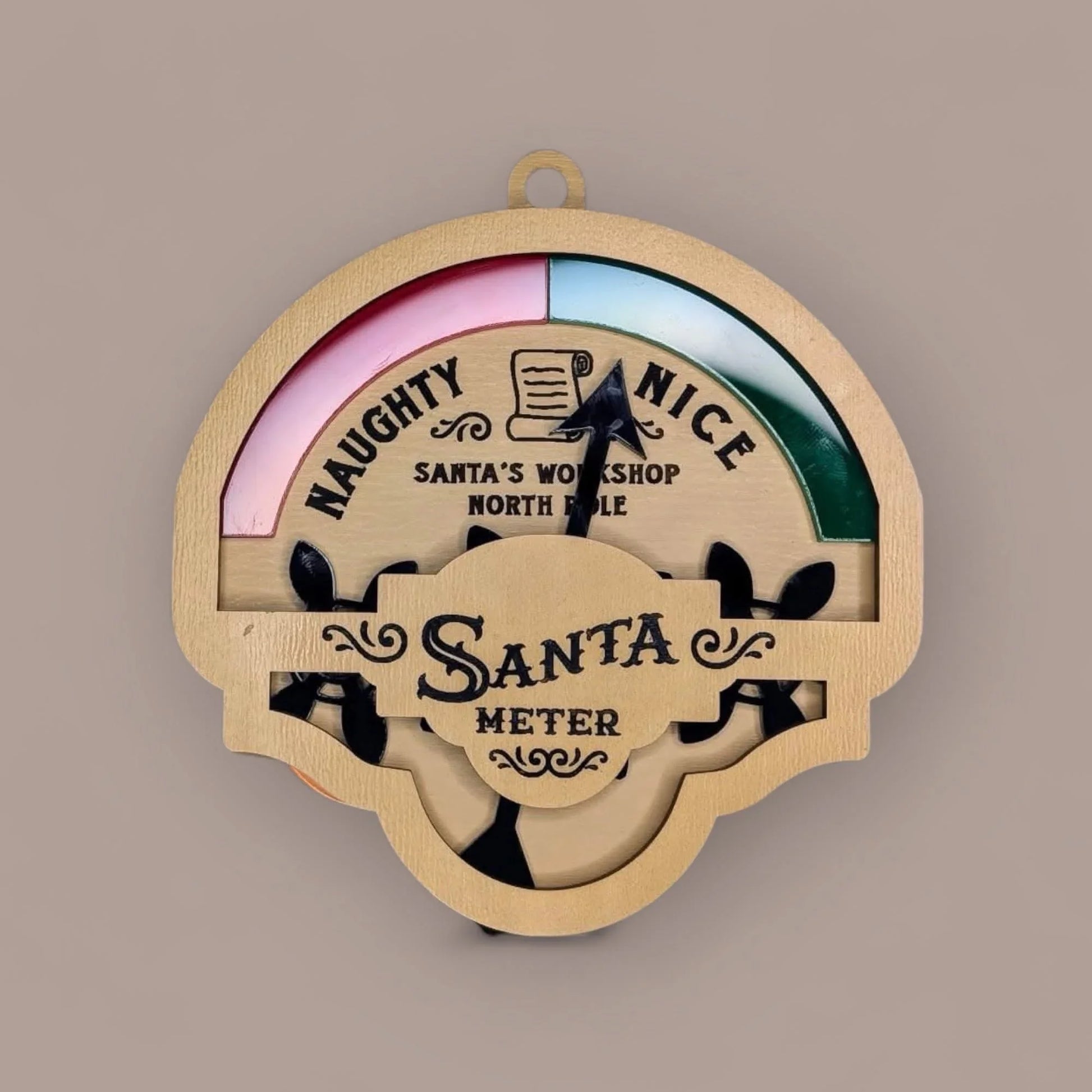 Naughty or Nice Santa Meter Personalised Gift personalised gift custom laser engraving